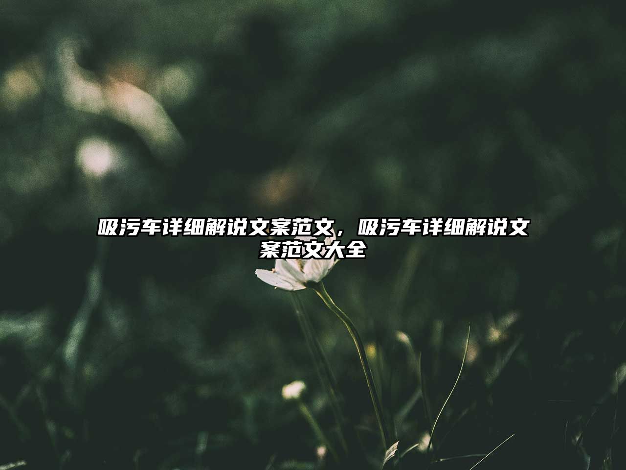 吸污車(chē)詳細(xì)解說(shuō)文案范文，吸污車(chē)詳細(xì)解說(shuō)文案范文大全